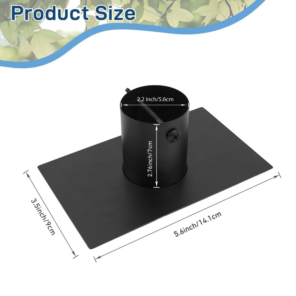giole rain chain adapter shield plate: prevents leaks by shielding large holes