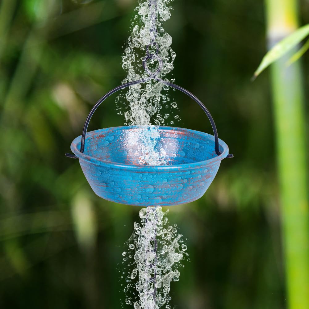 giole Rain Chain combines playful design with practical gutter function.