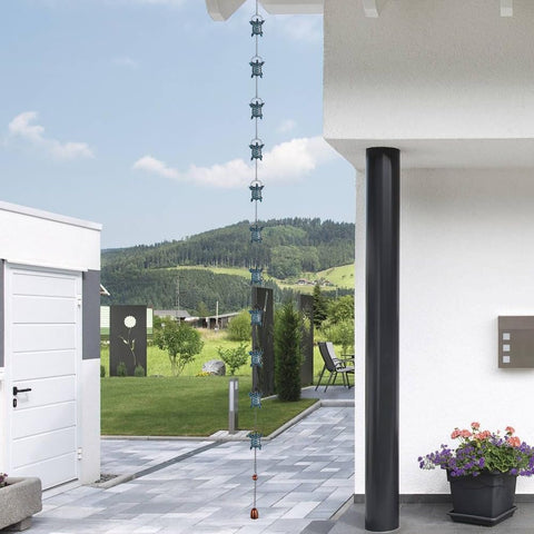 giole rain chain includes simple hardware for easy installation