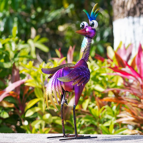 giole wacky rooster outdoor decor for patios and yards