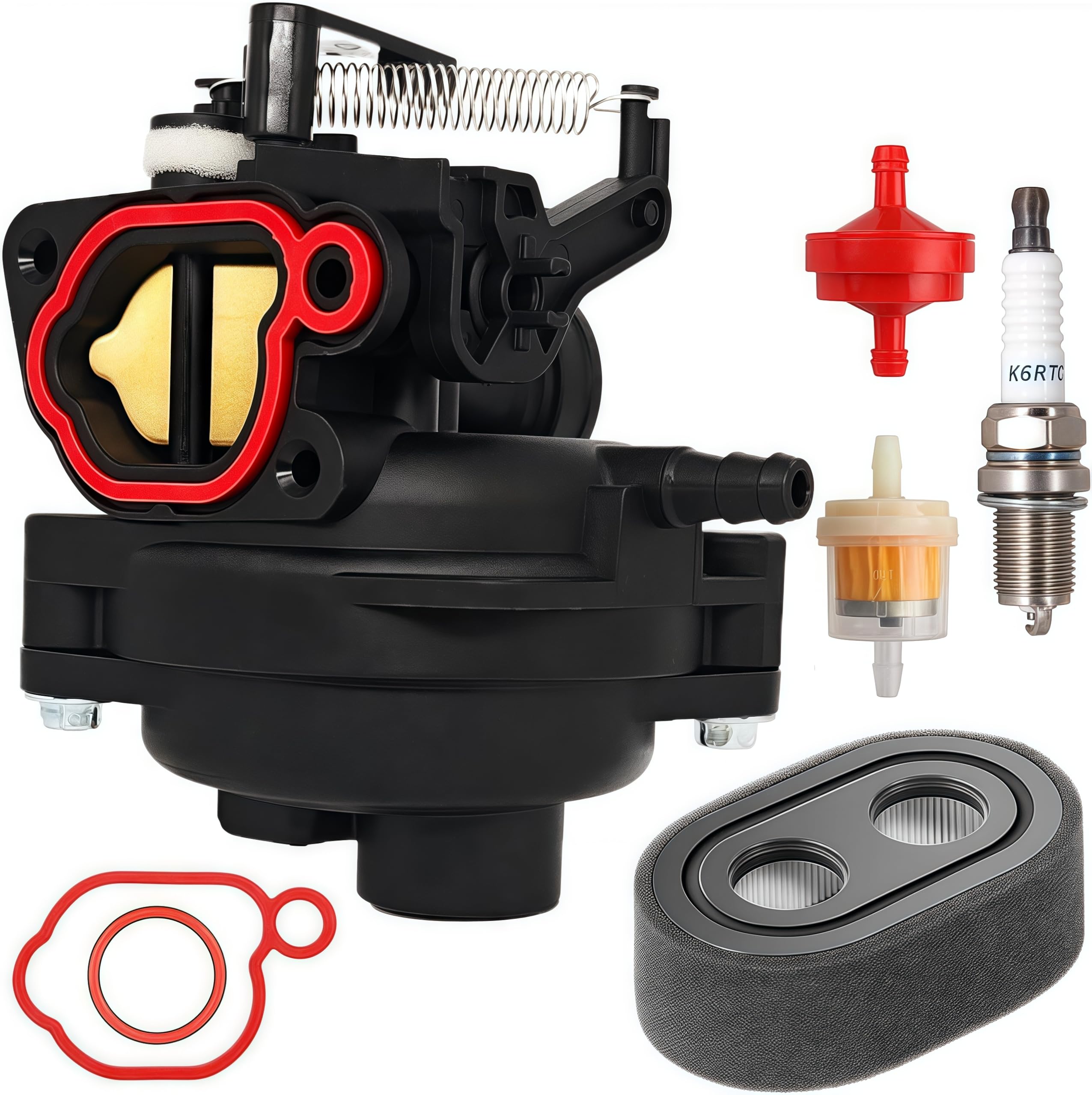 Gioong M230 carburetor kit assembly improves starting and throttle response.