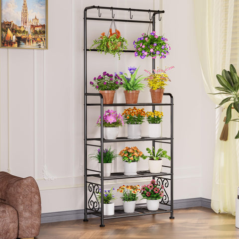GIOTORENT adjustable feet keep the stand stable on uneven floors.