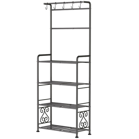 GIOTORENT versatile 4-tier design doubles as storage for books or ornaments.