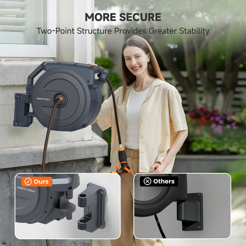Giraffe Tools 180-degree swivel bracket enables flexible positioning on any wall