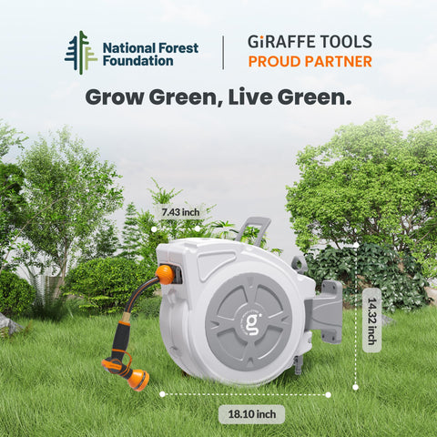 Giraffe Tools 9 function sprayer nozzle provides versatile watering options