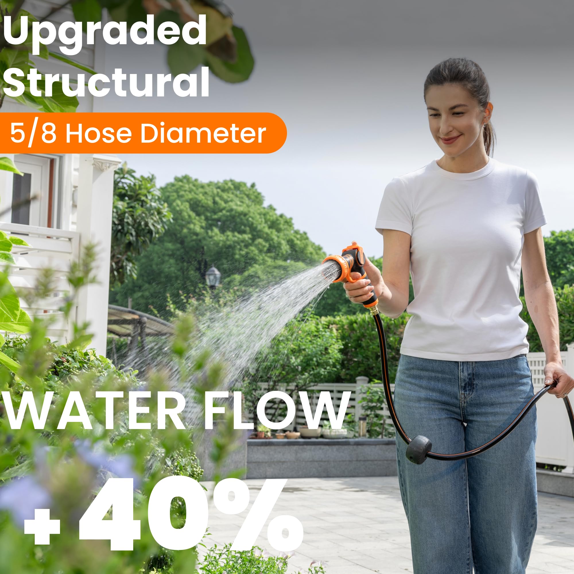Giraffe Tools 90 ft 5/8-inch hose delivers ample flow for washing
