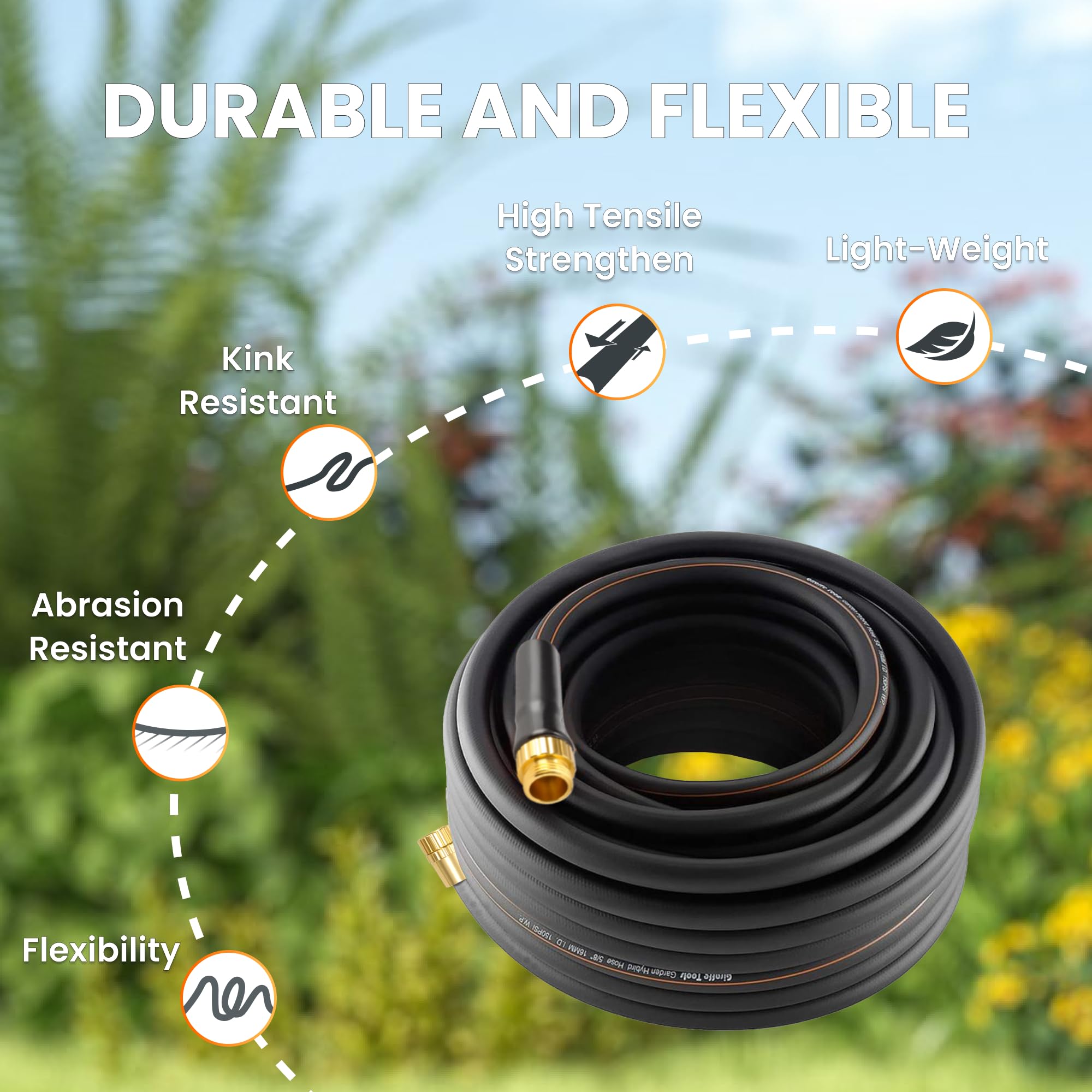 Giraffe Tools brass fittings provide a secure, leak-free connection.