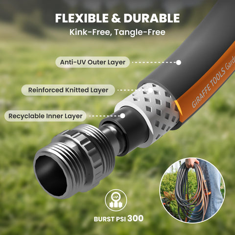 Customizable length hose cut to fit your yard layout