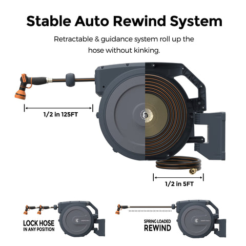 Giraffe Tools wall-mount installation with 180-degree bracket and quick-release.
