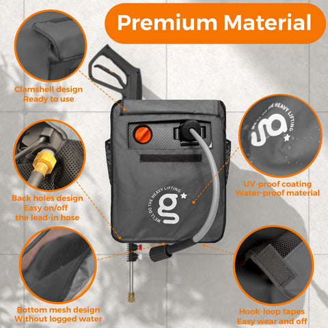 Giraffe Tools G20 cover durable 600D fabric close-up shows tear resistance.