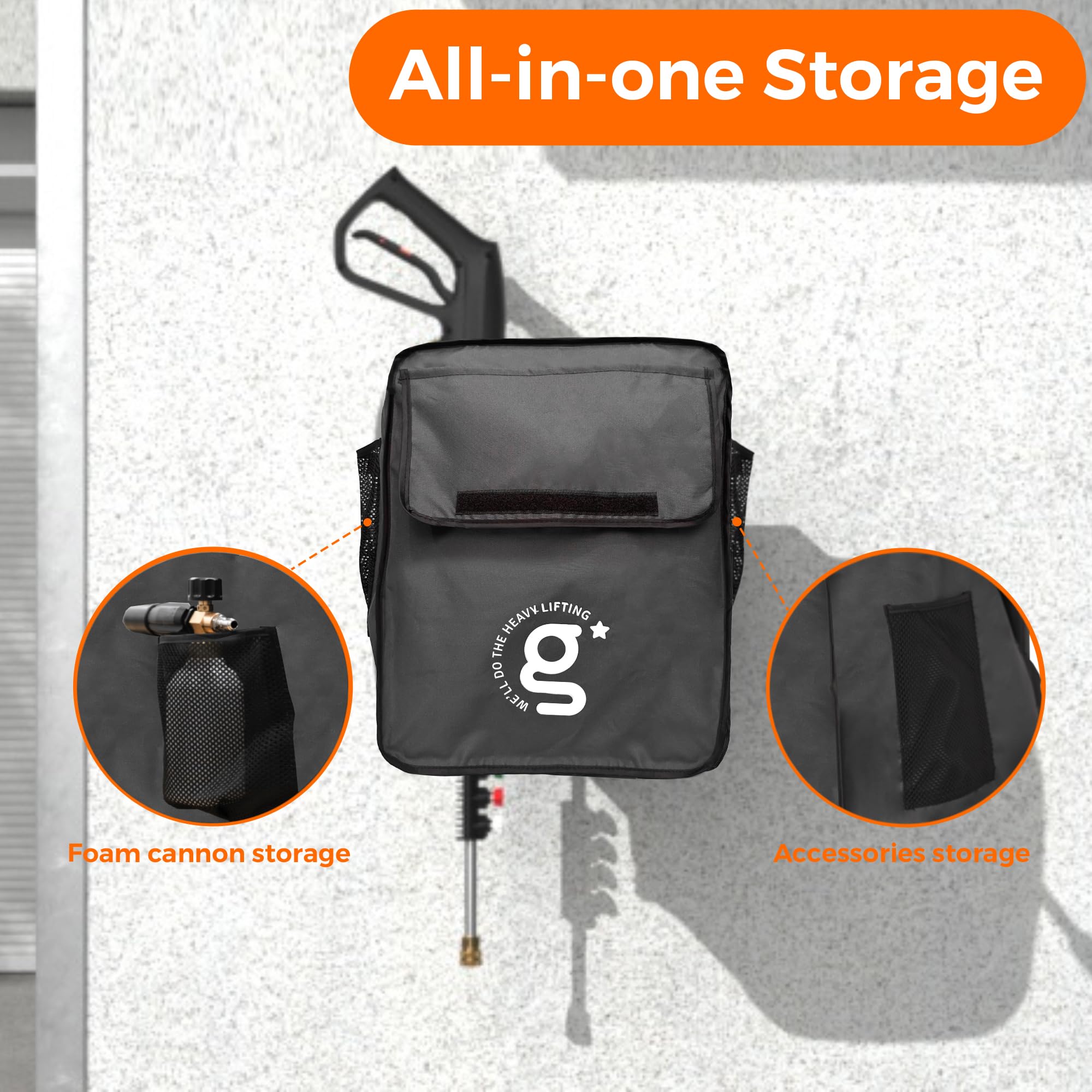 Giraffe Tools G20 cover waterproof coating blocks rain and moisture.