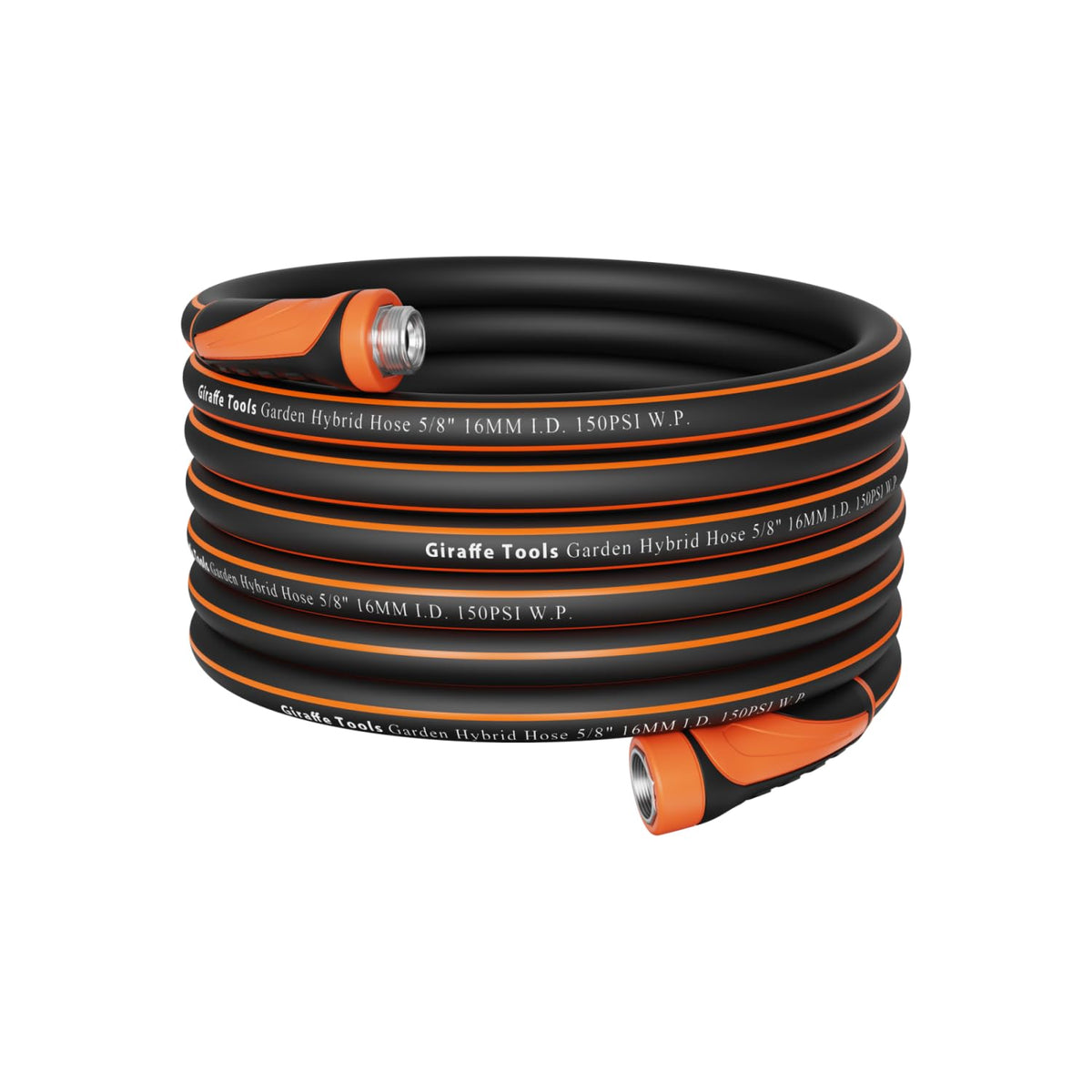 Giraffe Tools garden hose 75ft with swivel handle for tangle-free watering
