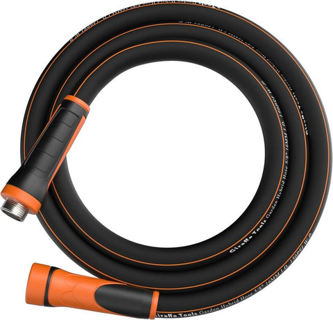 Giraffe Tools garden hose hybrid 58-inch full view shows lightweight durability