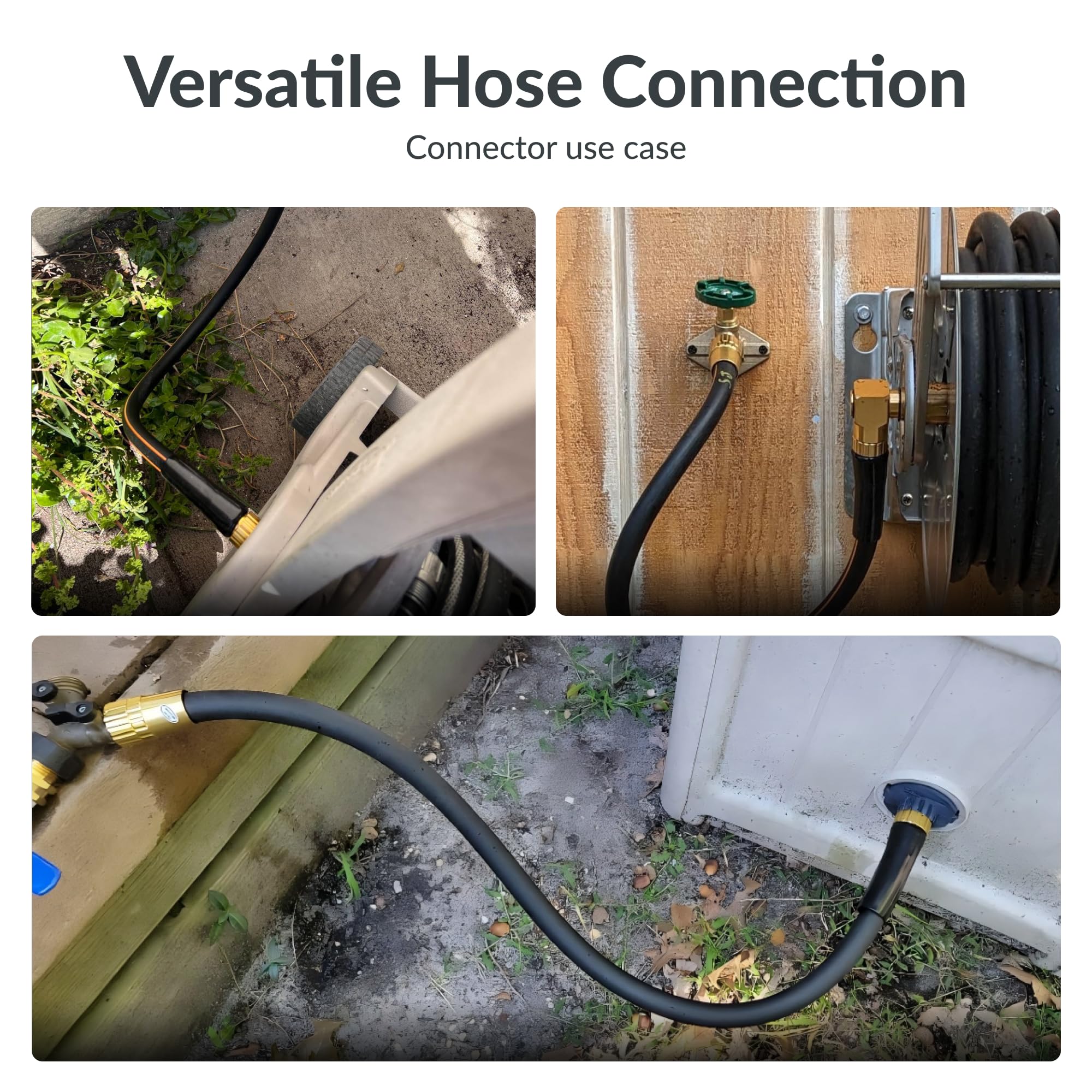 Giraffe Tools garden hose nickel fittings offer leak-proof, secure connections.