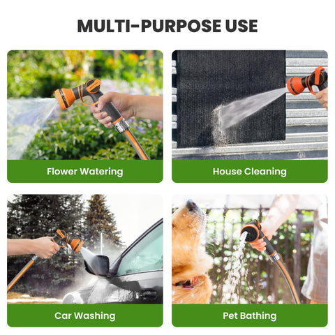 Giraffe Tools garden hose ideal for urban yards and balconies.