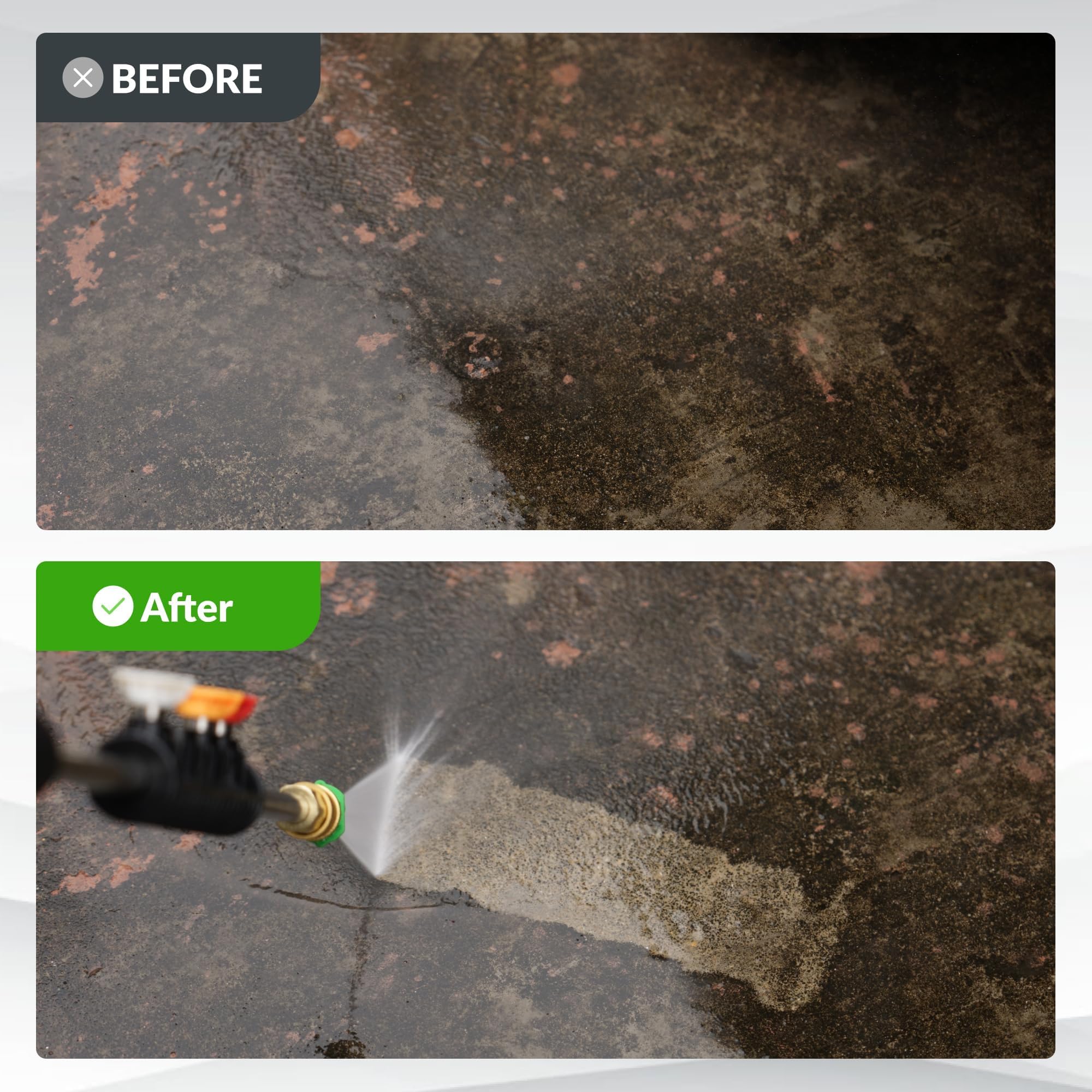 Giraffe Tools Grandfalls five nozzles for versatile cleaning options.