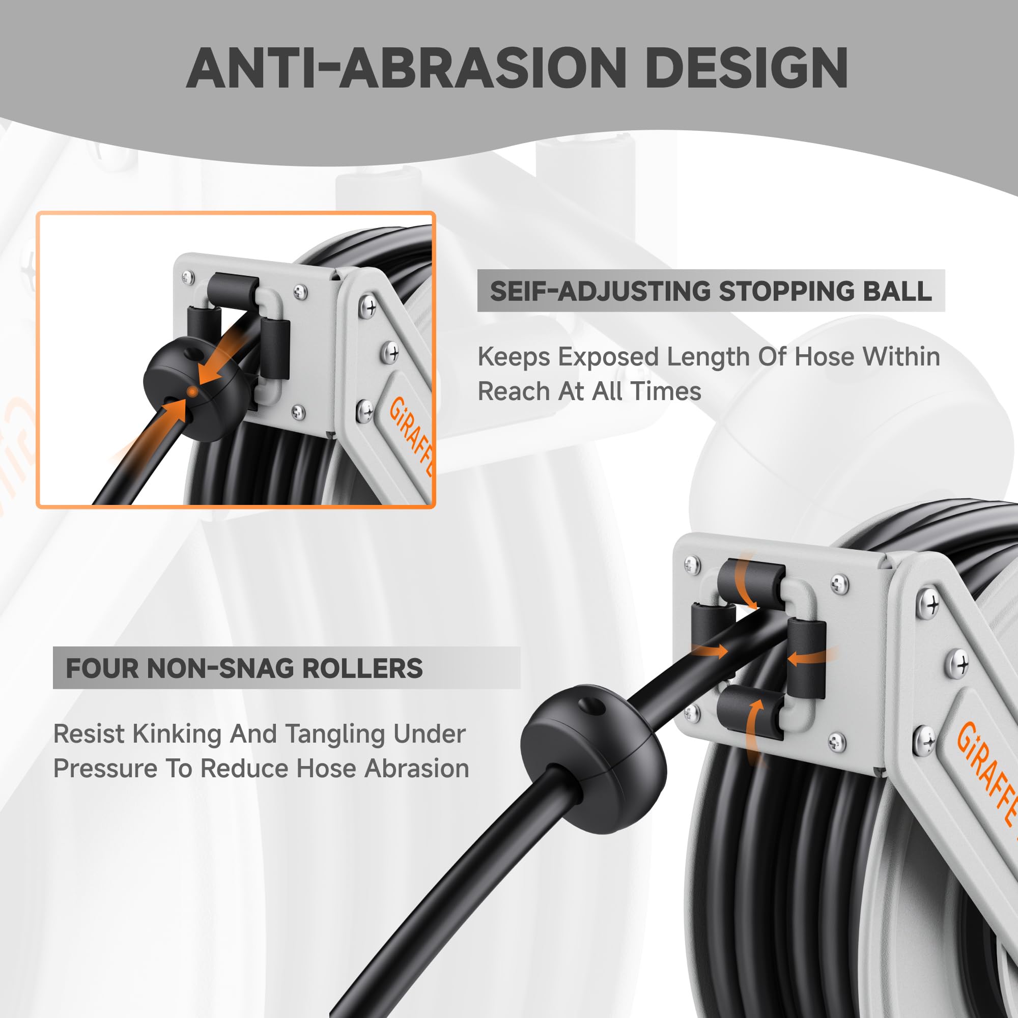 Giraffe Tools heavy-duty steel frame resists rust and UV.