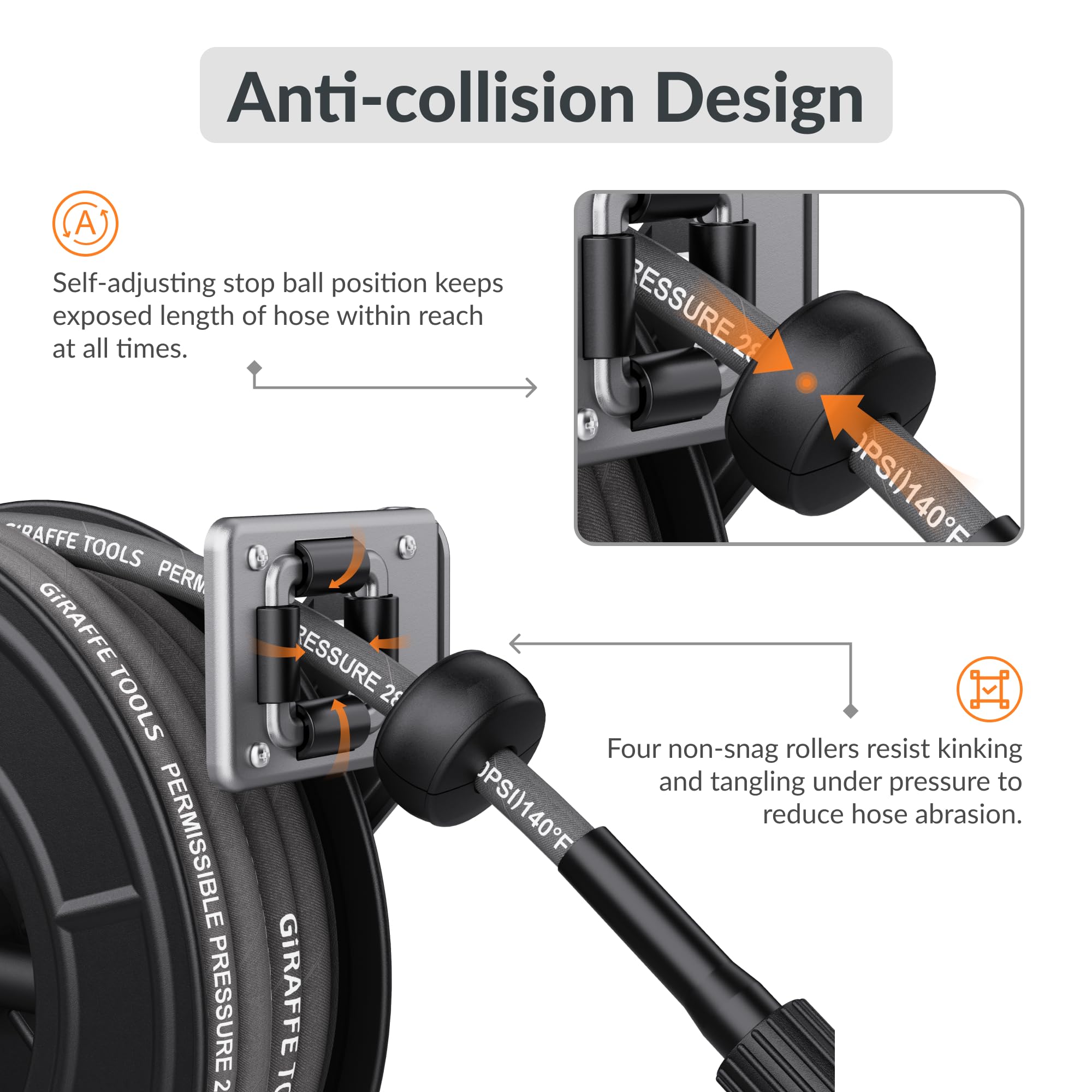 Giraffe Tools heavy-duty steel frame delivers durable, rust-resistant performance
