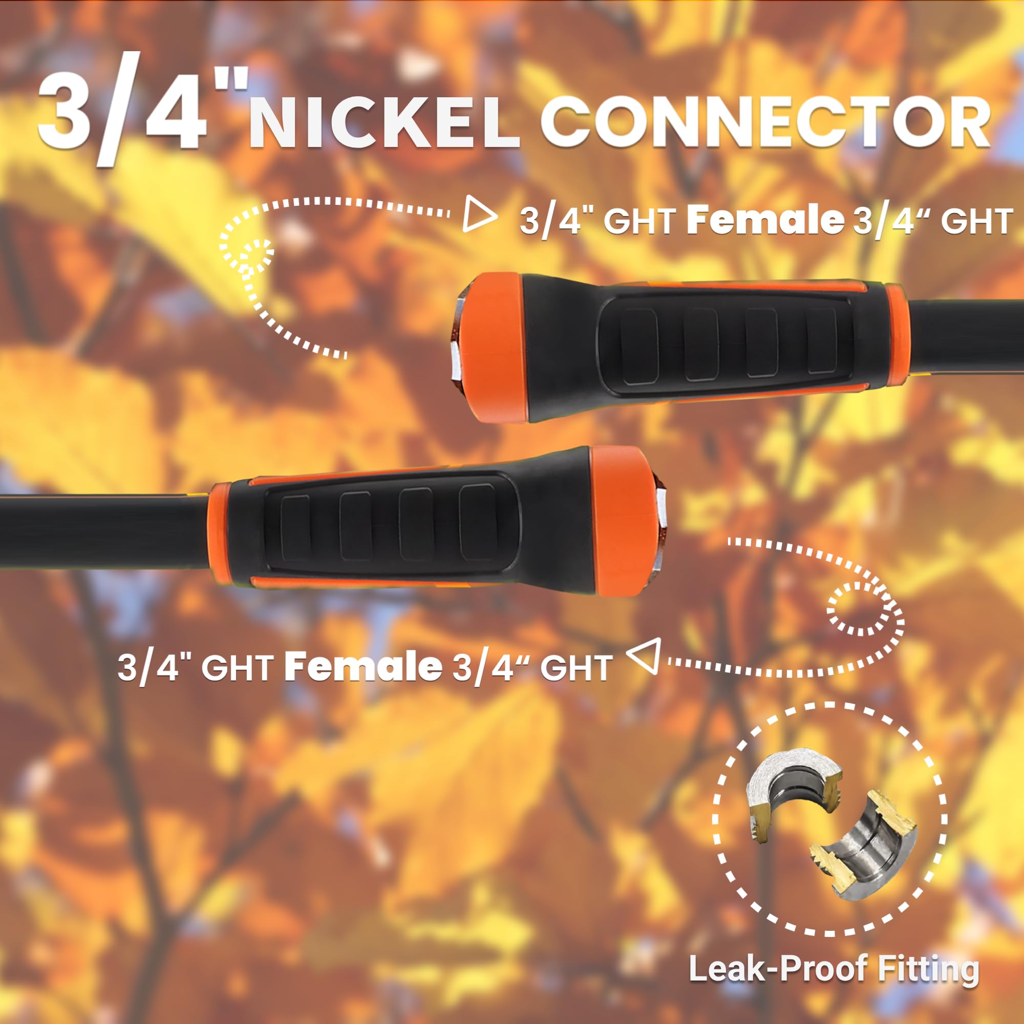 Giraffe Tools female-to-female fittings ensure flexible, secure connections with compatible equipment.