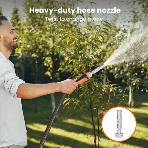Giraffe Tools 50ft hose kit image highlighting all-in-one watering solution.