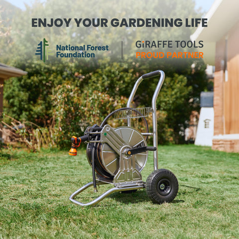 Giraffe Tools built-in storage basket keeps tools within reach
