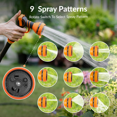 Giraffe Tools hose used for garden, car wash, and more.