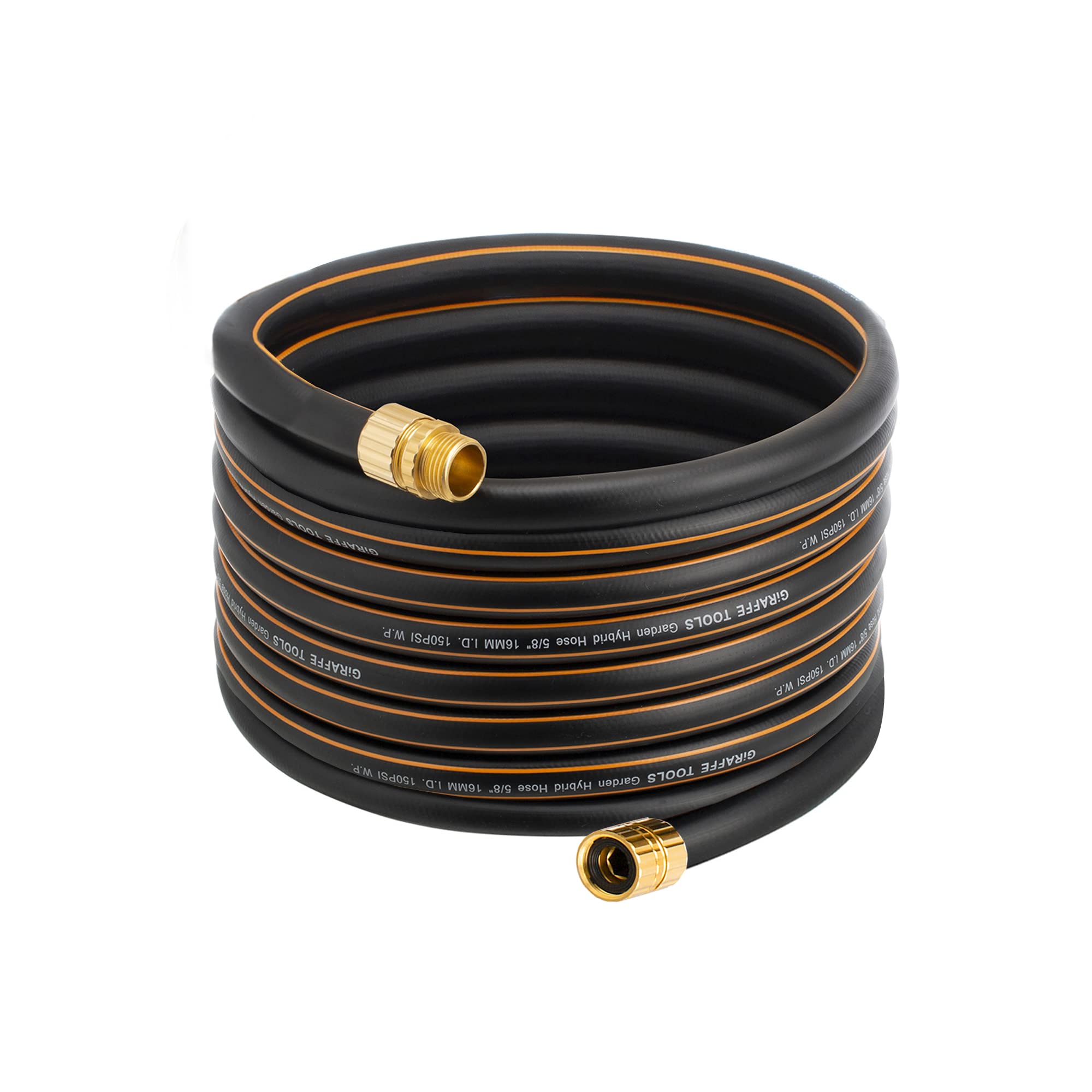 Giraffe Tools hybrid hose at 50ft showing cuttable length for precise setup