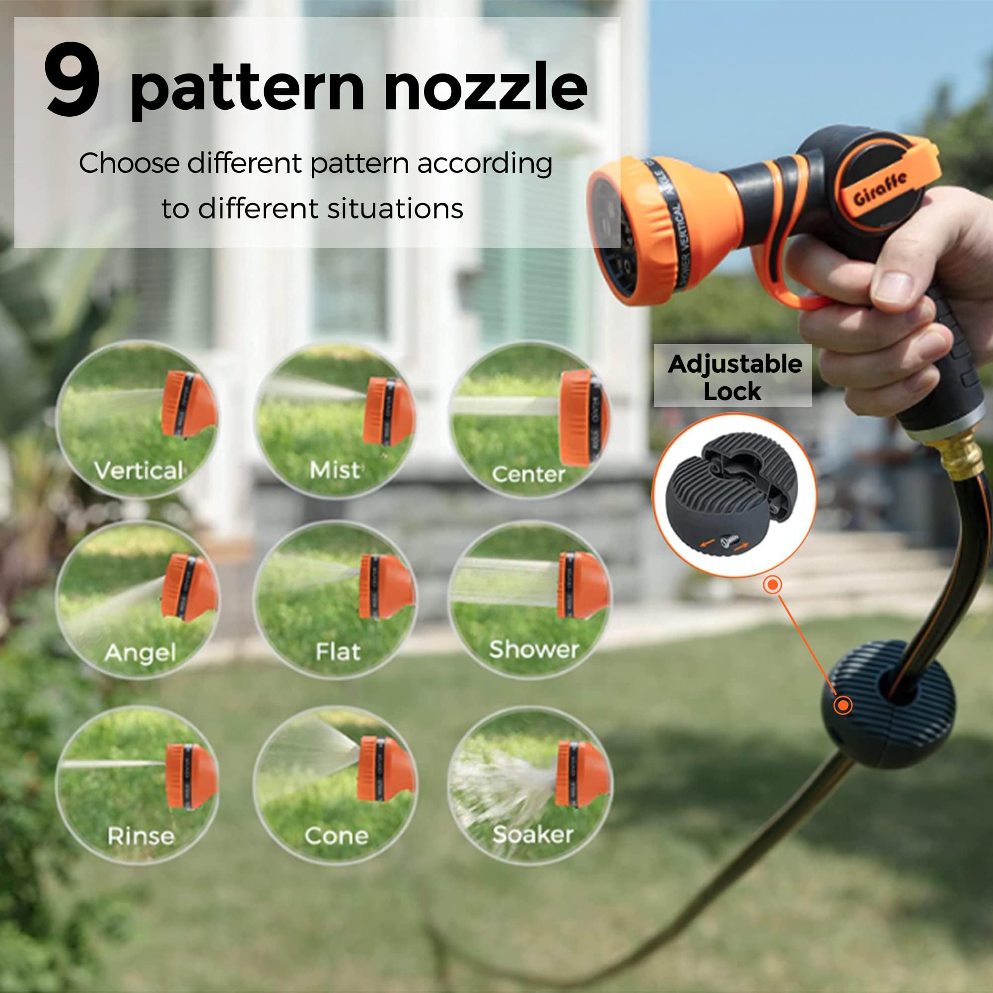 Giraffe Tools hybrid hose half inch offers all weather durability for year-round watering