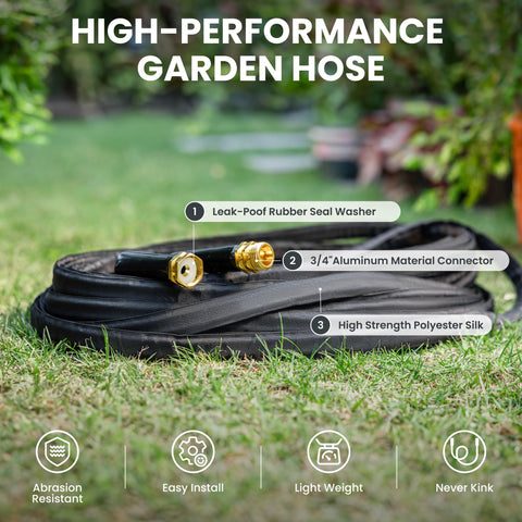 Giraffe Tools kink-free construction resists tangling during daily tasks.