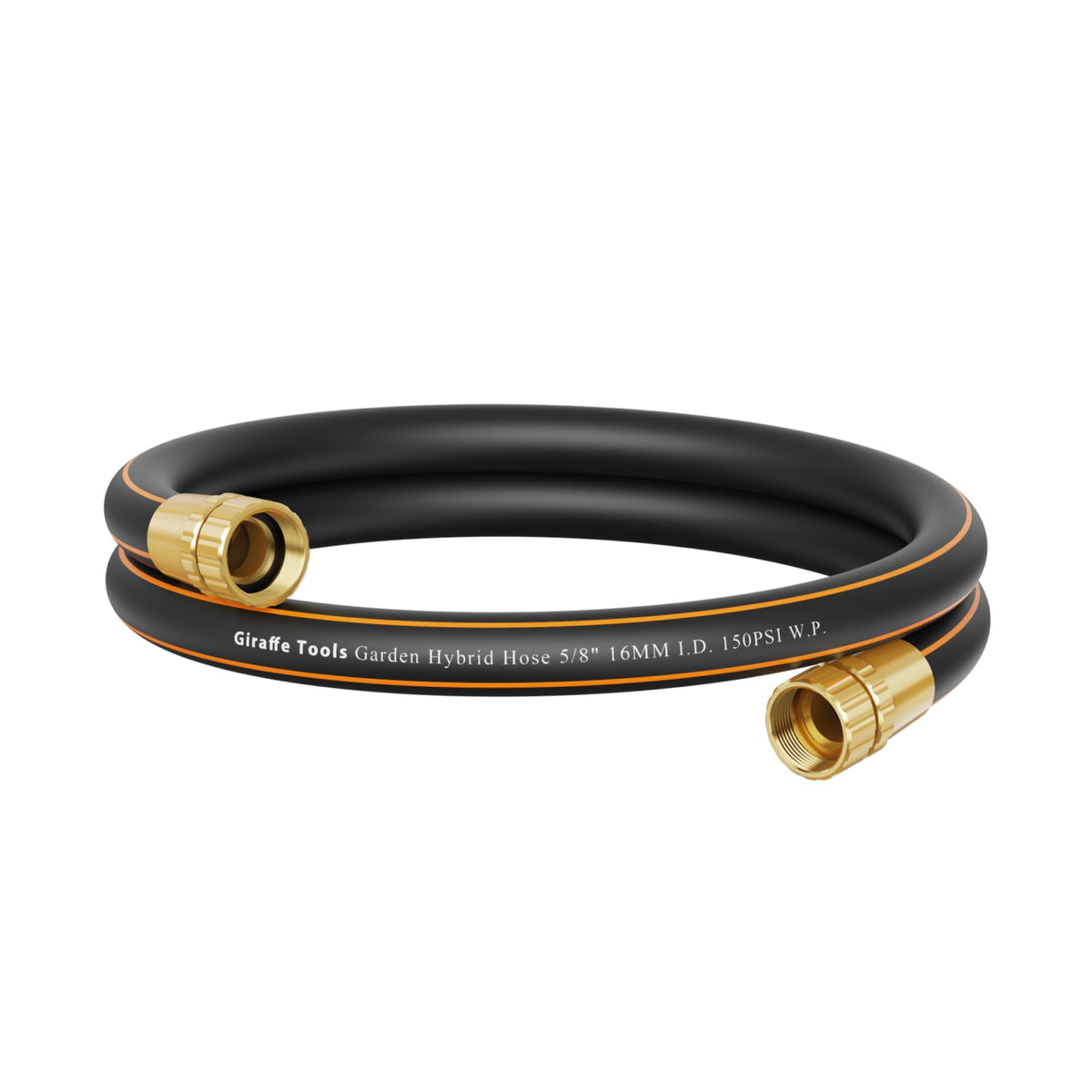 Giraffe Tools Leader Hose 6ft shows coil ready connector for easy reel setup