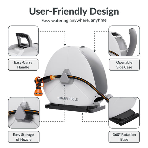 Giraffe Tools low center of gravity design reduces tipping.