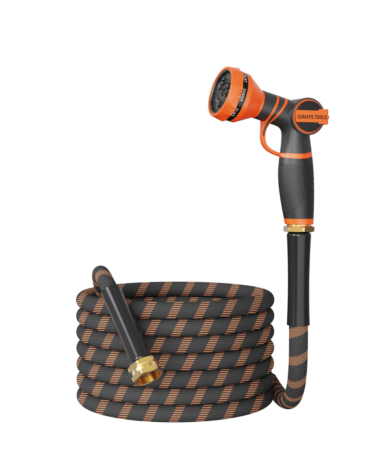 Giraffe Tools non-expandable hose 25ft exterior shows durable construction for gardening.
