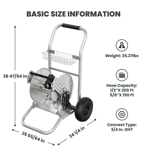 Giraffe Tools outdoor mobile cart enhances garden tasks with easy transport
