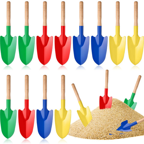 Gisafai 12-pcs kids shovels set bright colors for outdoor play