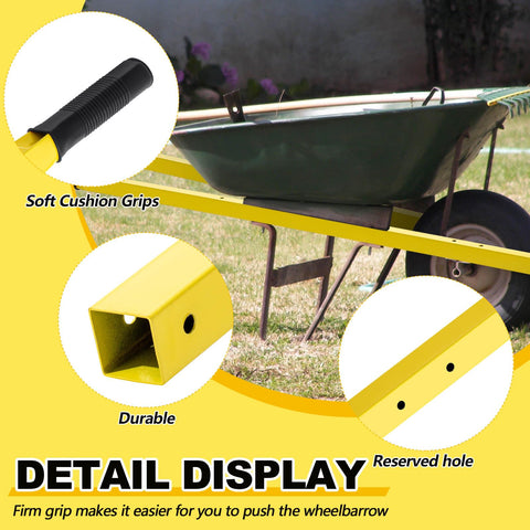 Gisafai easy-install wheelbarrow handle kit with pre-drilled holes for fast upgrades.