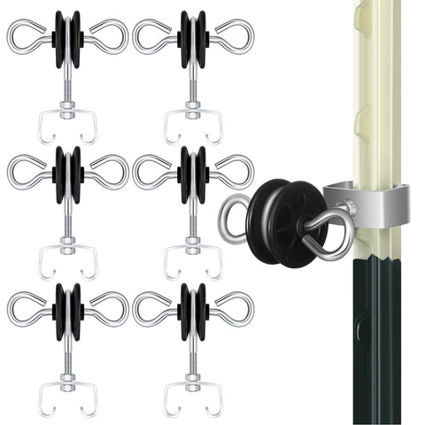 Gisafai electric fence gate handles set of six for secure post connections