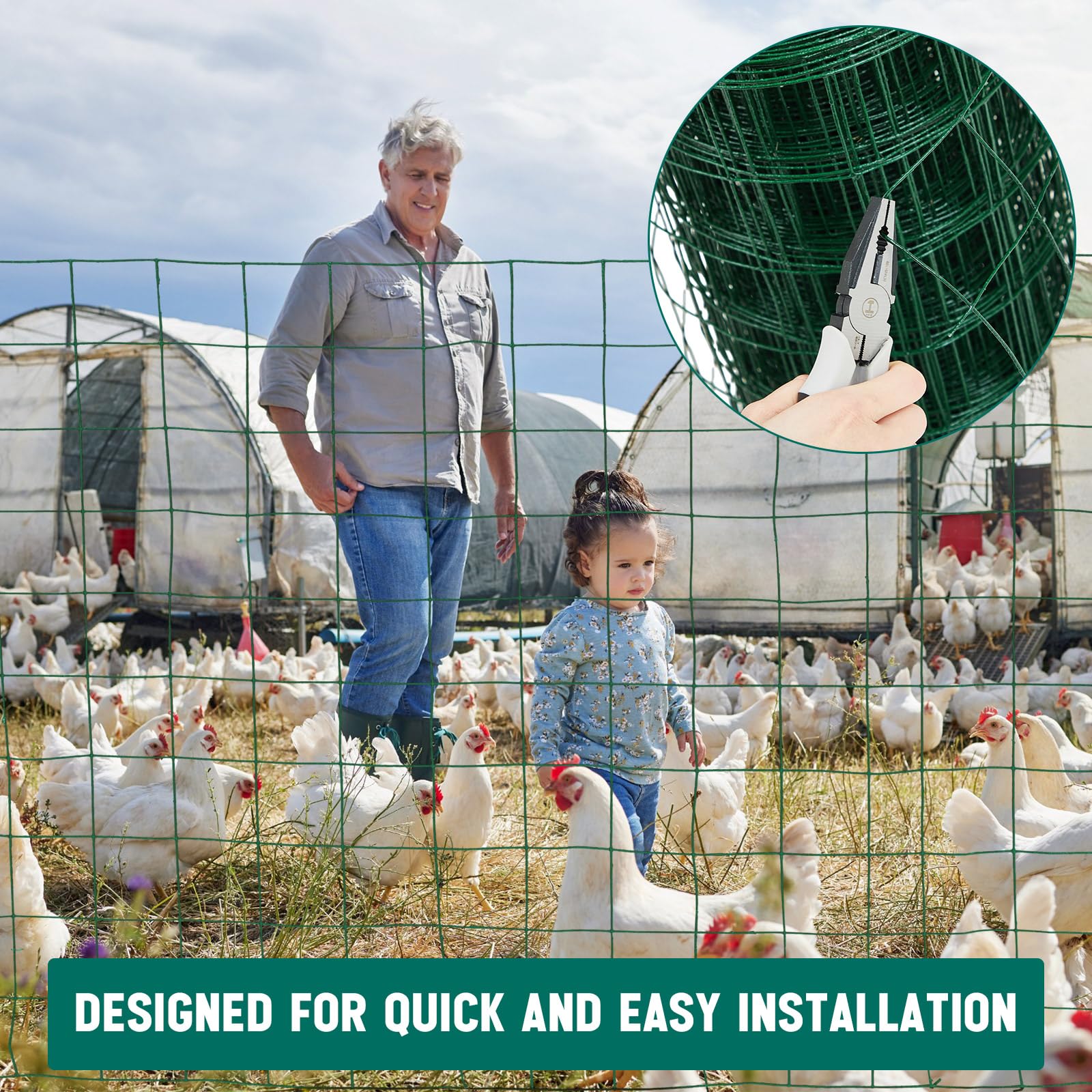 Gisafai versatile outdoor fencing applications around garden and yard