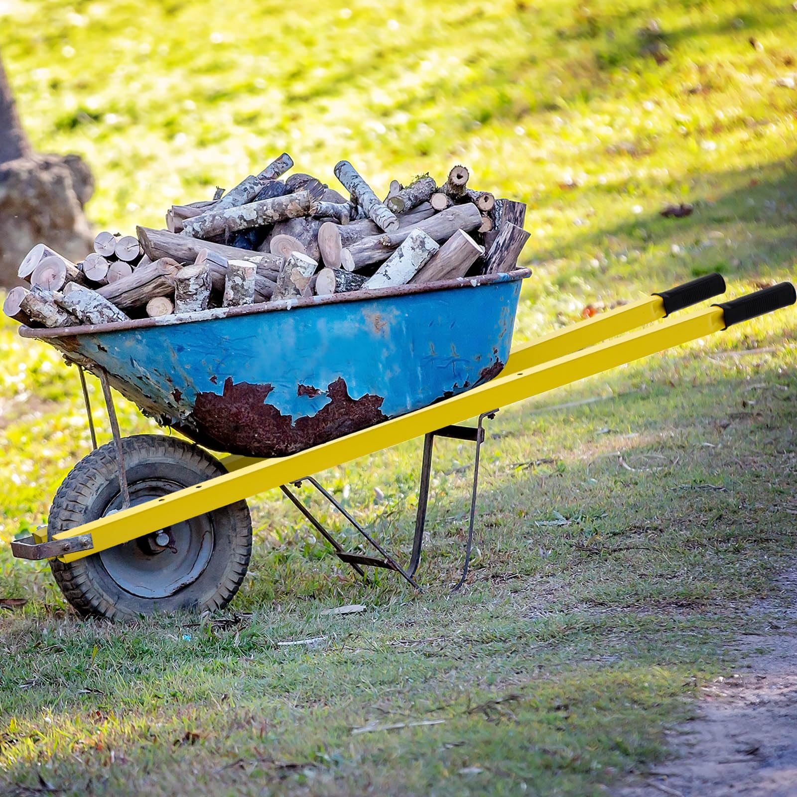 Gisafai replacement handles ideal for gardening, hauling soil, bricks, or mulch.