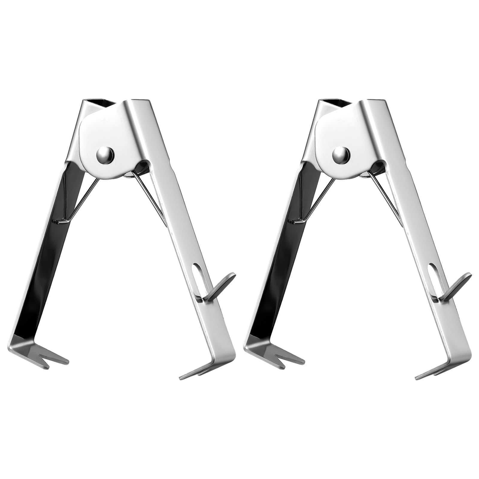 Gisafai rose-thorn-stripper 2-pack front view in silver for efficient rose handling.