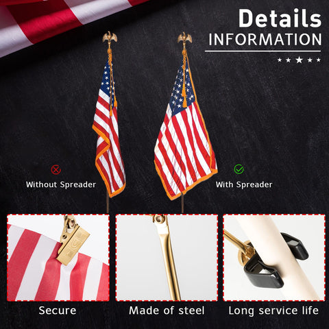 Gisafai steel with vinyl coating ensures durability and a polished gold finish.