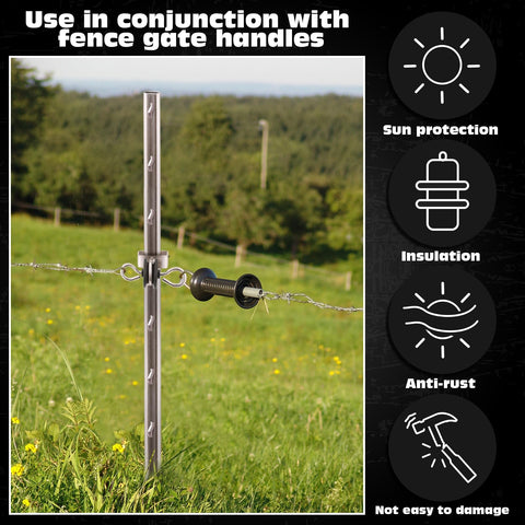Gisafai wood and steel post compatibility supports versatile use across settings.