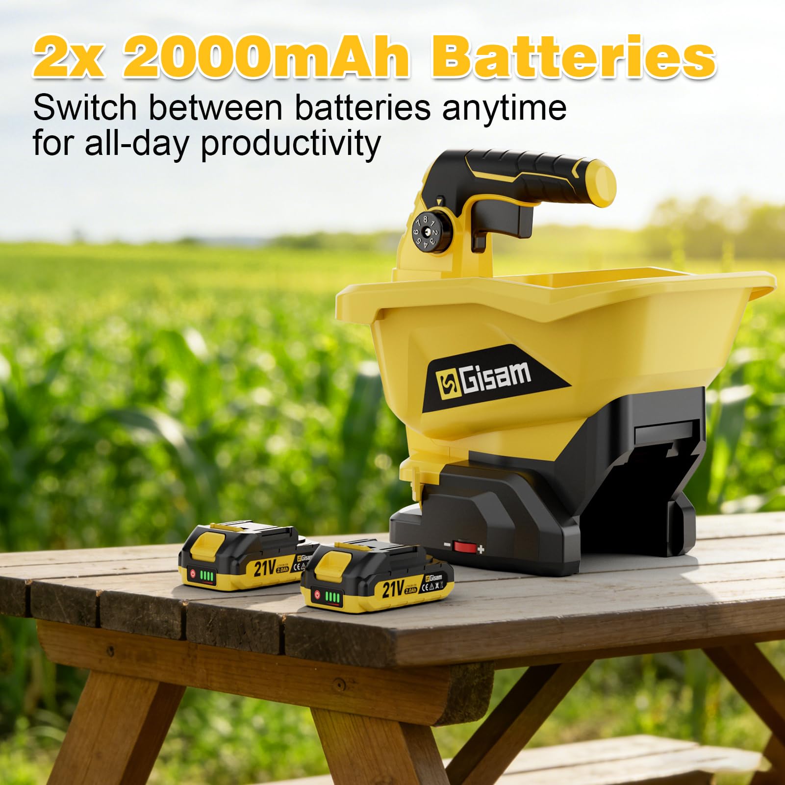 Gisam Handheld Spreader ergonomic grip reduces fatigue during long sessions.
