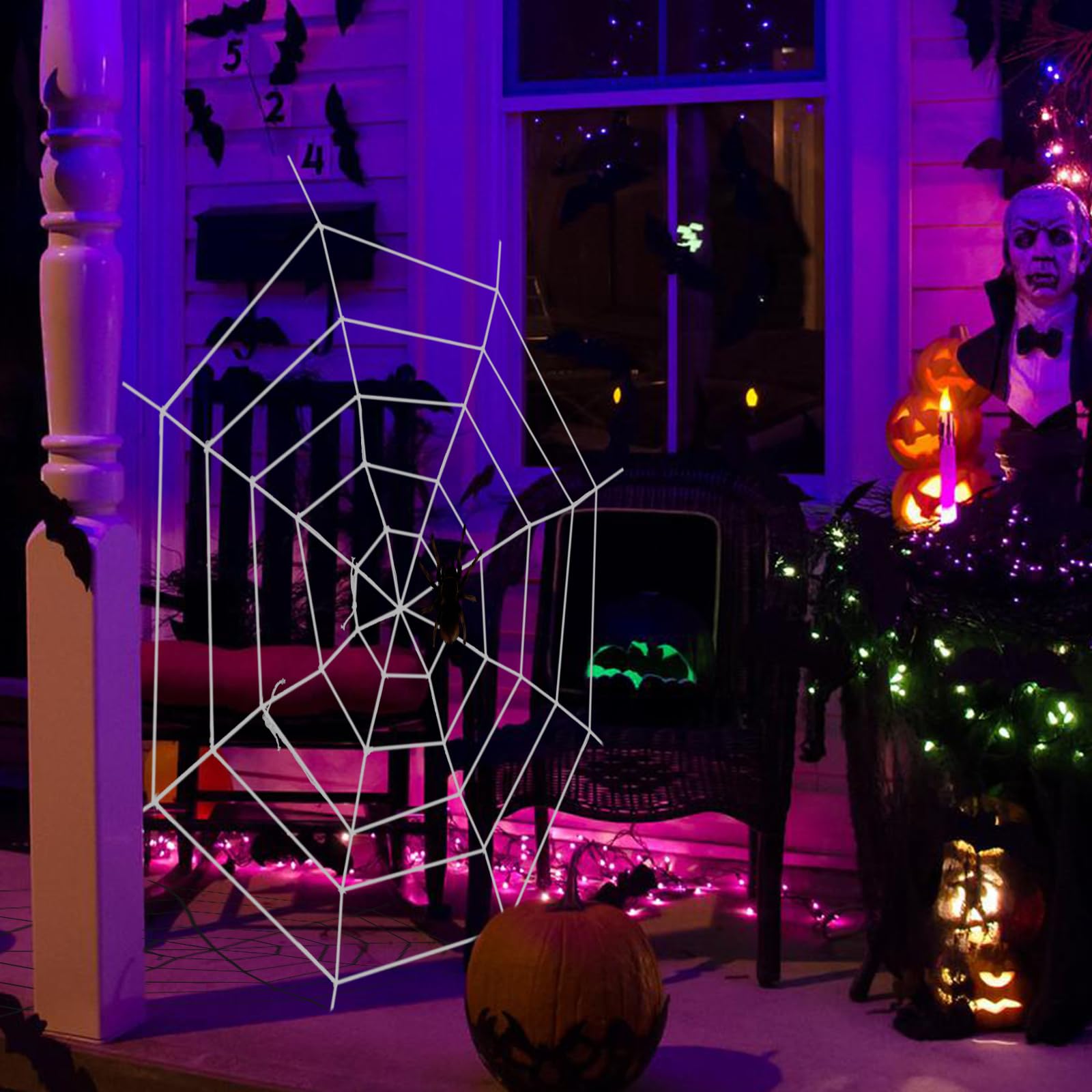 Gistome haunted house window prop enhances trick-or-treat displays.