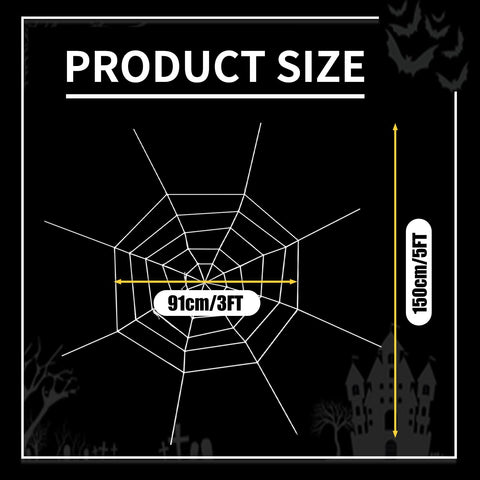 Gistome realistic white spider web adds authentic haunted house appeal.