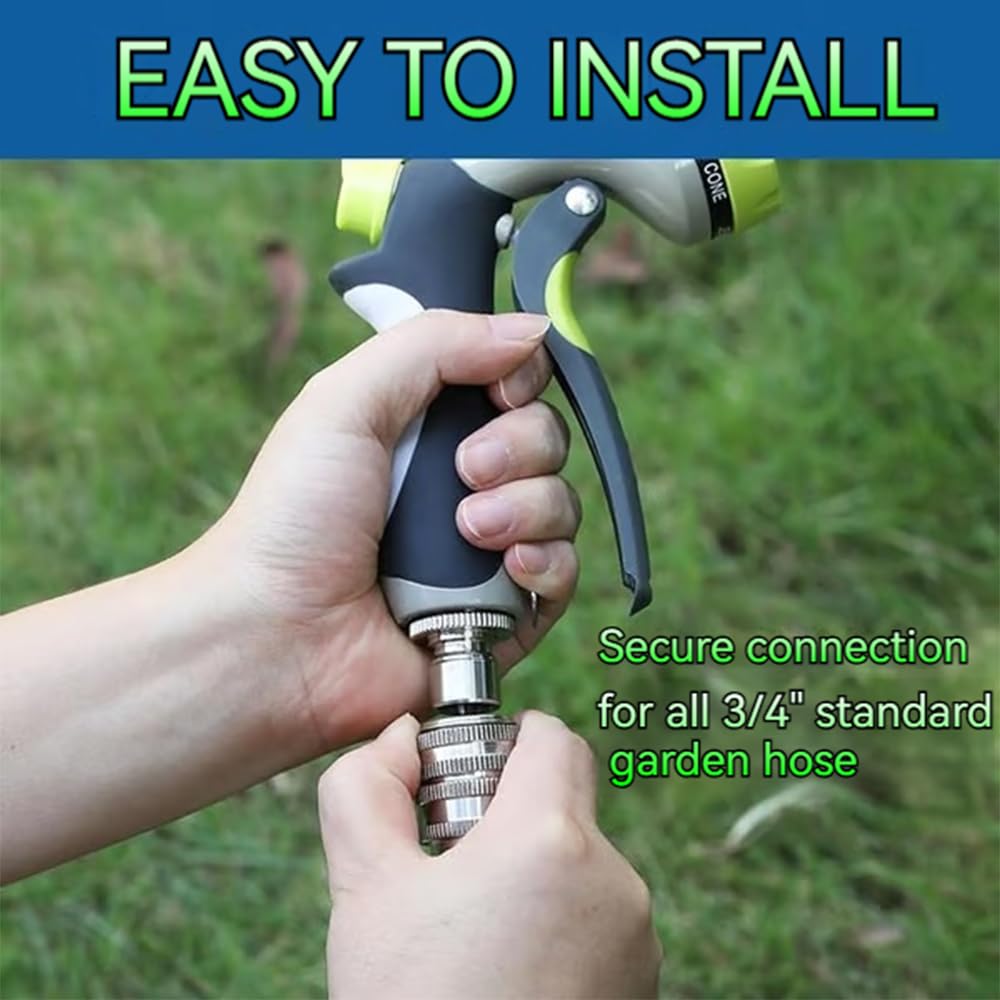Gitende three-quarter-inch connectors fit hoses and sprayers smoothly