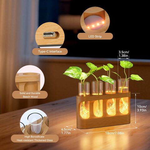Giunn wooden base in natural beech adds warm decor touch