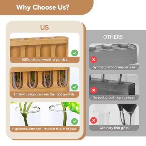 Giunn tubes are removable for easy plant replacement and propagation