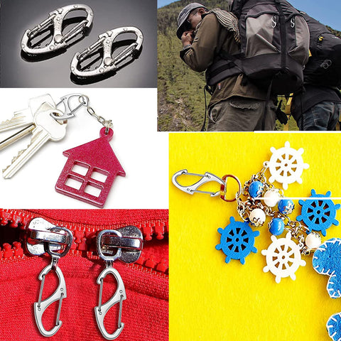 GIYOMI diy-accessory-clip versatile use for curtains, keychains, and camping gear.