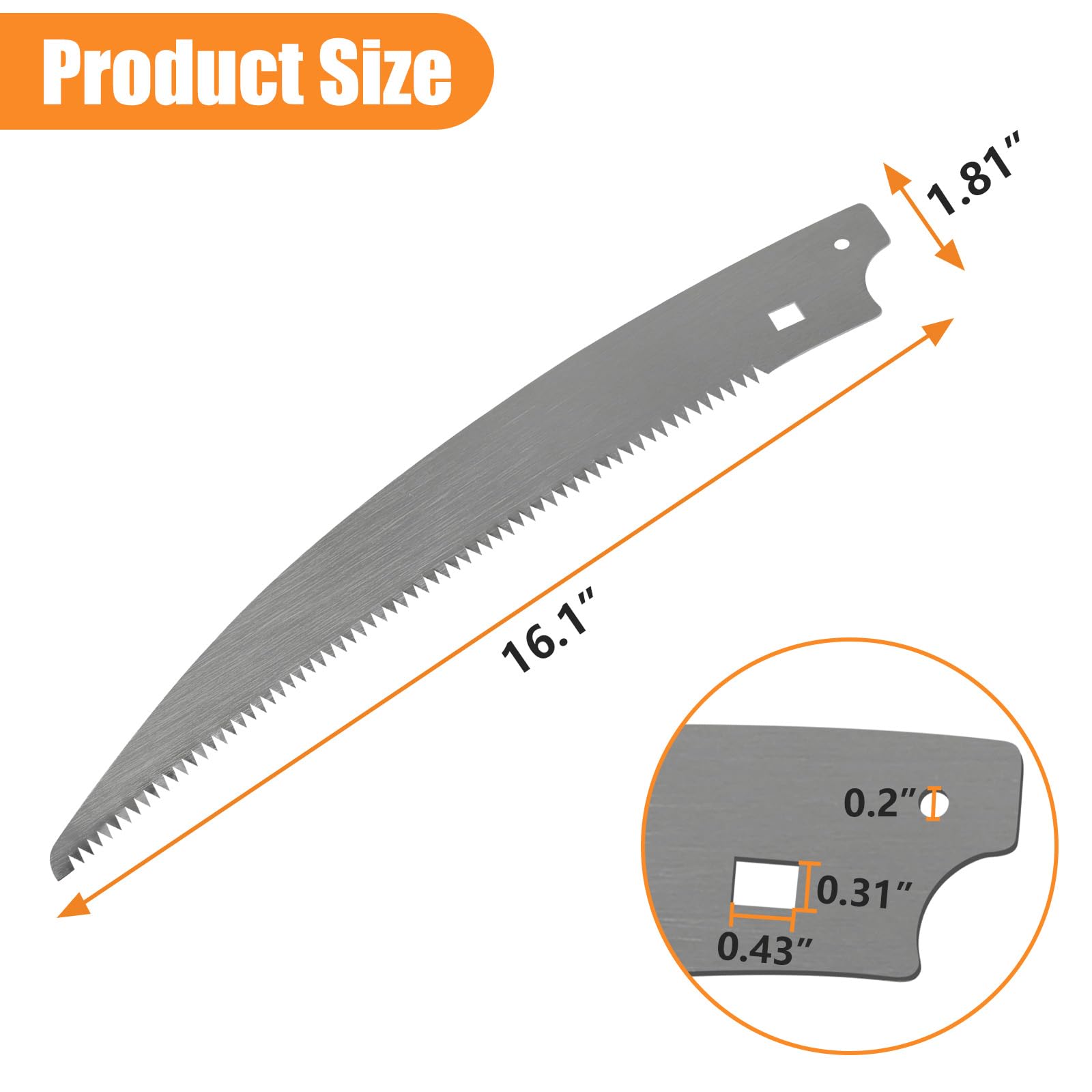 GJK 15-inch pruning blade for Fiskars 9388 delivers clean trims on tough wood.