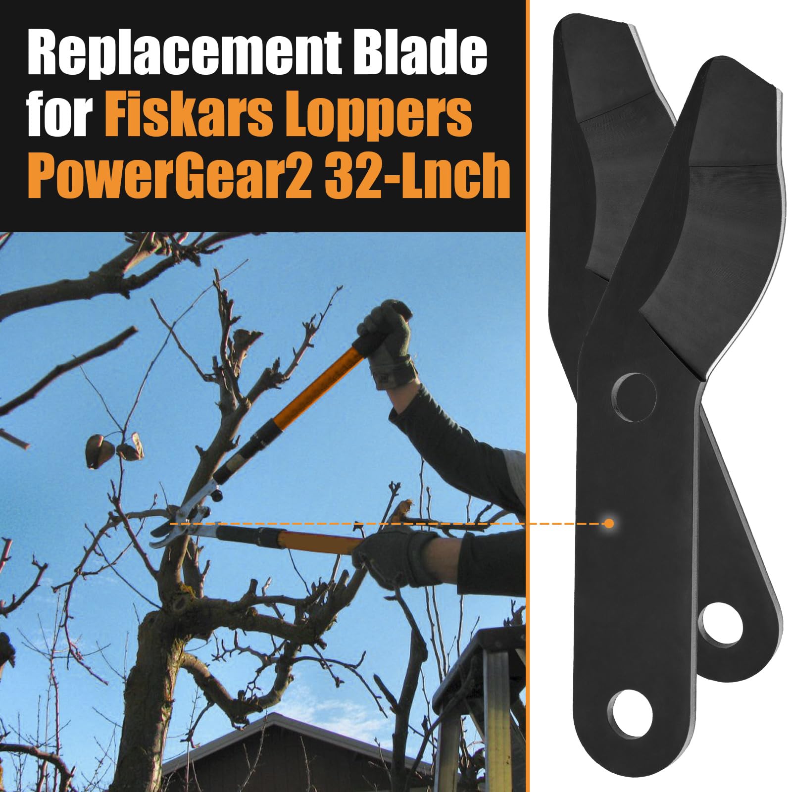 GJK lopper blades with PTFE coating deliver easier, smoother cuts.